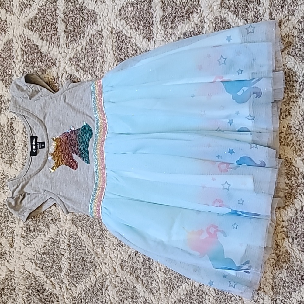 4 for $28 - Zunie Girls 2T Unicorn Dress